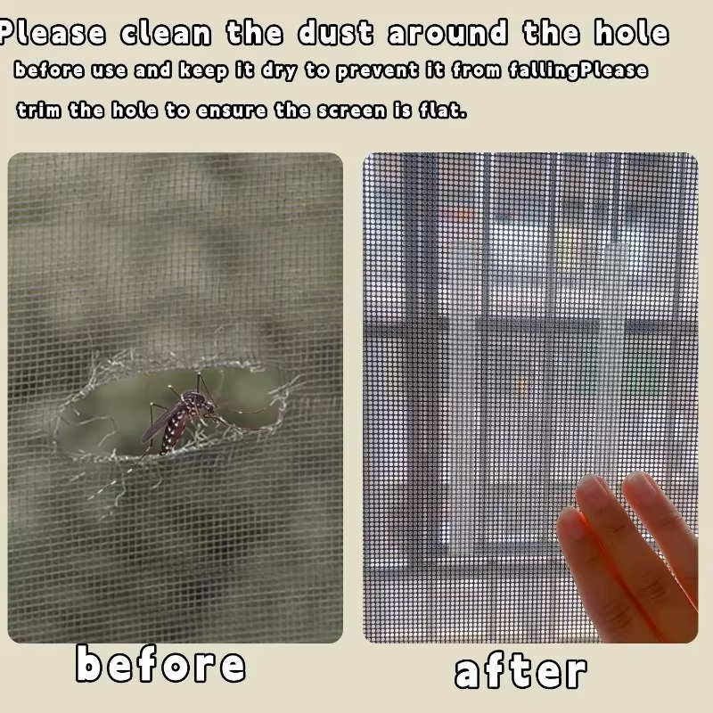 🟢 Mesh Repair Tape – 50 Meters

✅ Fix holes and tears in screens – no need to replace the entire mesh
✅ Quick and easy – simply stick over the hole
✅ Suitable for windows, doors, balconies, and insect screens
✅ Durable and strong – prevents insects from